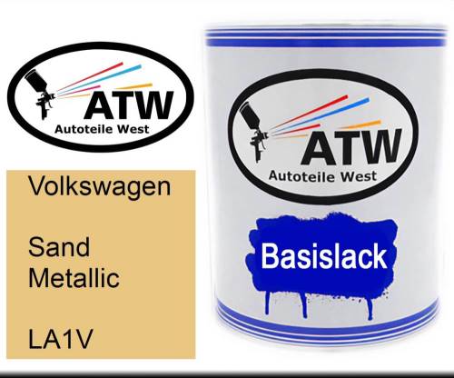 Volkswagen, Sand Metallic, LA1V: 1L Lackdose, von ATW Autoteile West.